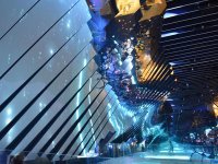 Конструкцию из зеркальных панелей  весом в 25 тонн представил павильон Монако на EXPO