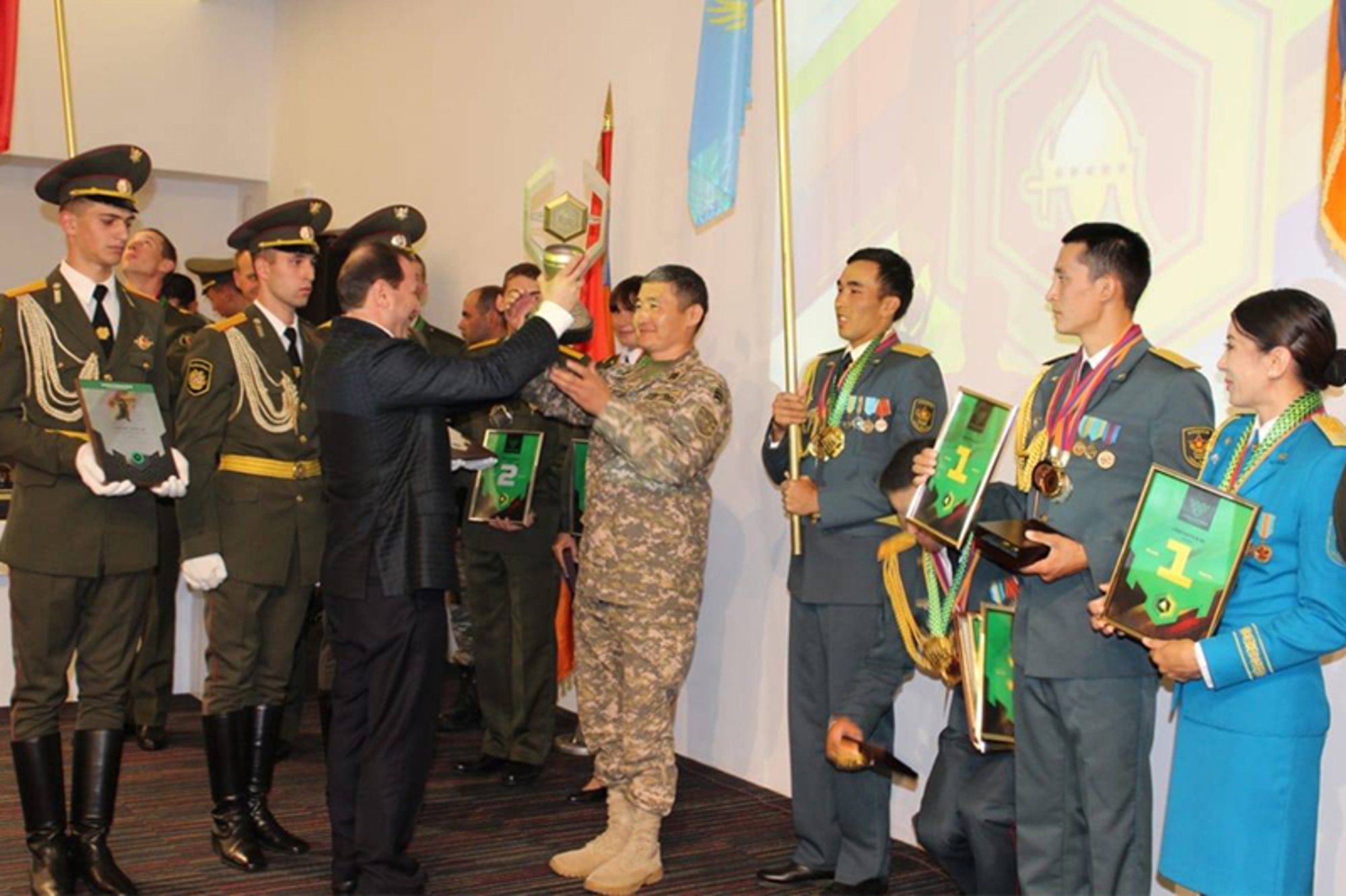 Казахстанцы заняли первое место на международном конкурсе «Воин Содружества» в Армении