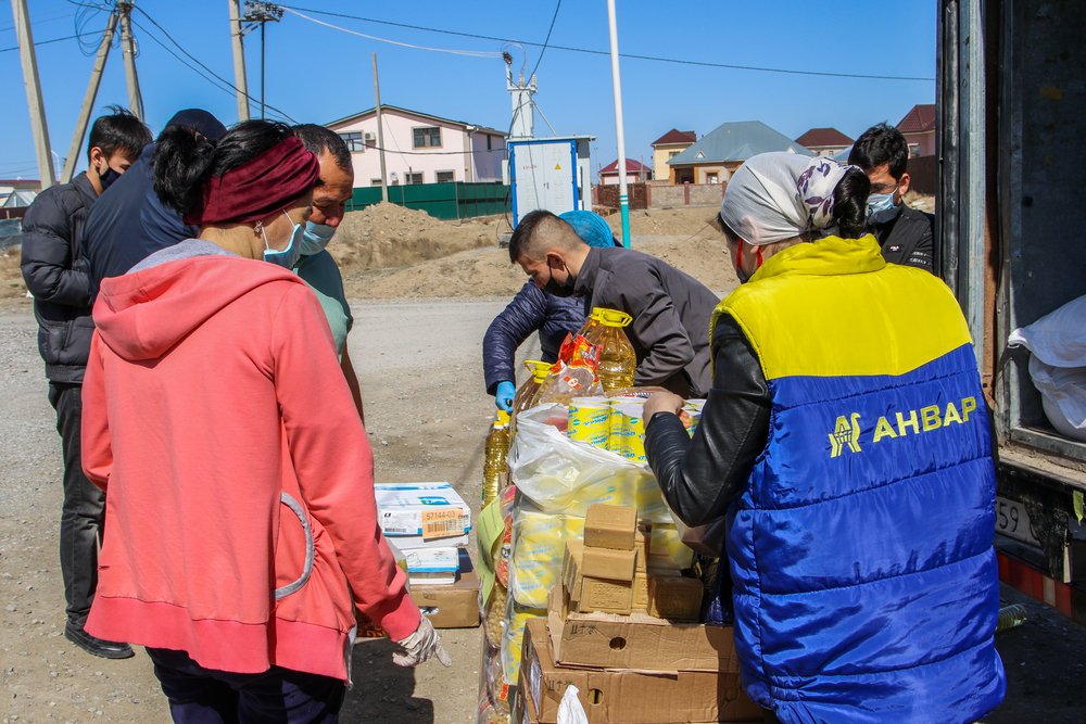 Передвижная торговля в пригороде Кызылорды