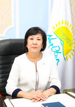 Назначена первый заместитель председателя облфилиала  партии «Nur Otan»