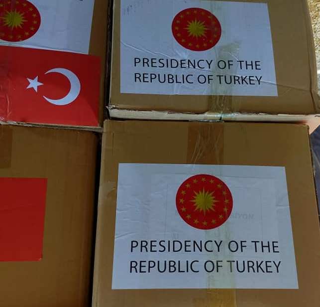 Прибыл гуманитарный груз из Турции