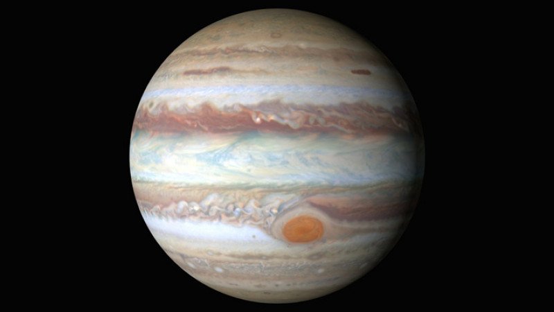Новое фото Юпитера опубликовали в NASA